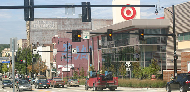 A view of the East Liberty Target from across the street.